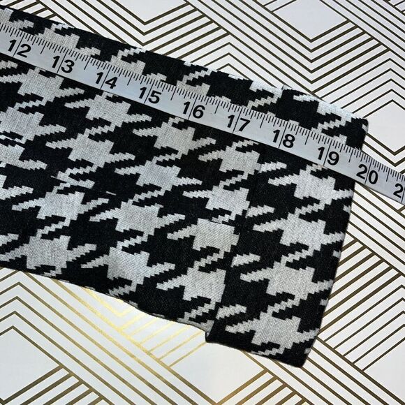 Catherine Malandrino Black White Houndstooth Knit Blazer Jacket Wmns Sz Med NEW - Picture 11 of 16